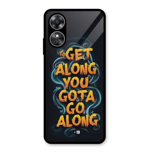 Gota Go Along Glass Back Case for Oppo A17