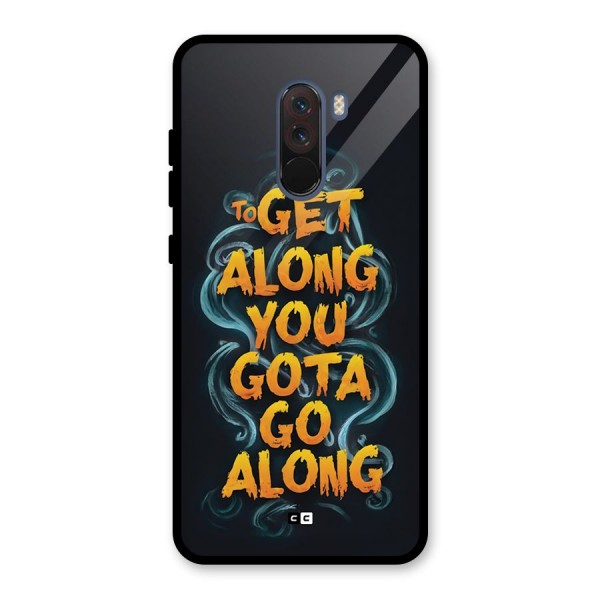 Gota Go Along Glass Back Case for Poco F1