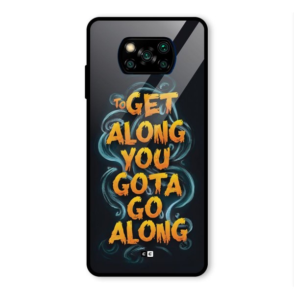 Gota Go Along Glass Back Case for Poco X3 Pro