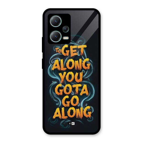 Gota Go Along Glass Back Case for Poco X5