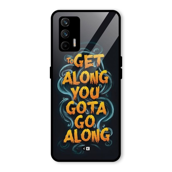 Gota Go Along Glass Back Case for Realme X7 Max