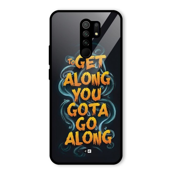 Gota Go Along Glass Back Case for Redmi 9 Prime