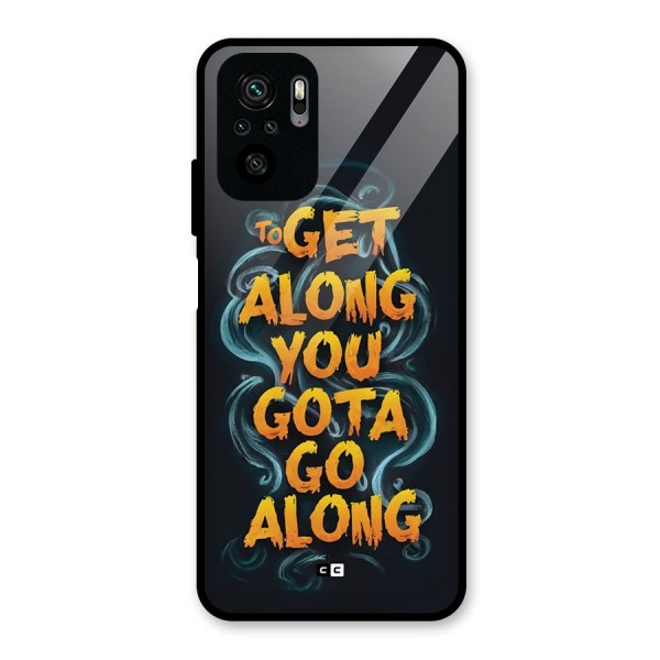 Gota Go Along Glass Back Case for Redmi Note 10