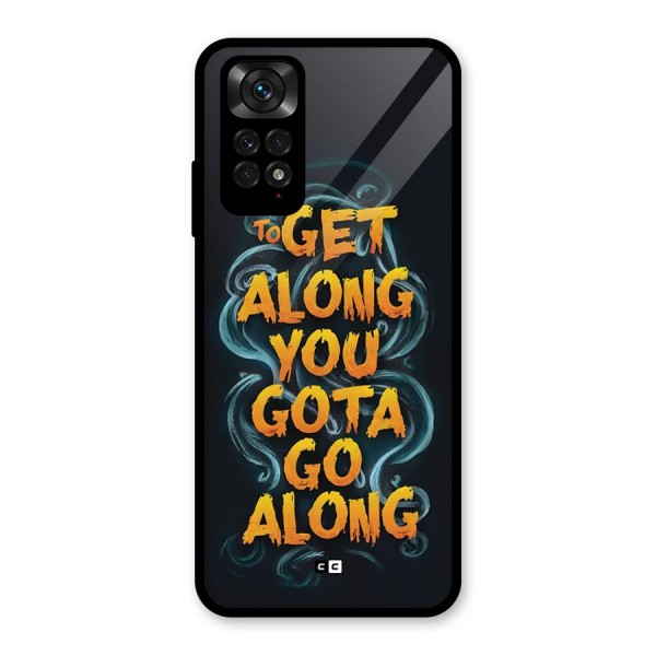 Gota Go Along Glass Back Case for Redmi Note 11S