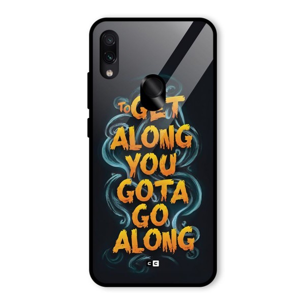 Gota Go Along Glass Back Case for Redmi Note 7