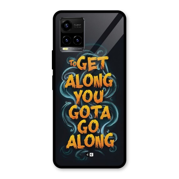 Gota Go Along Glass Back Case for Vivo Y21A