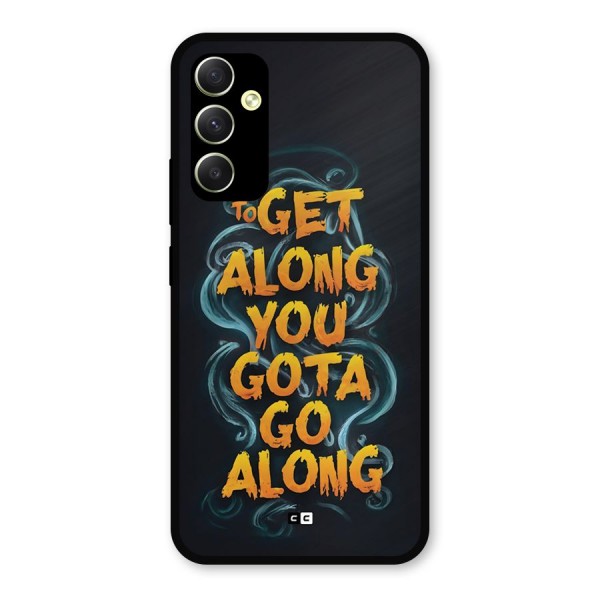 Gota Go Along Metal Back Case for Galaxy A34