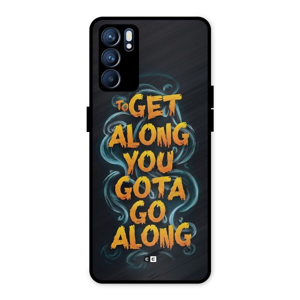 Gota Go Along Metal Back Case for Oppo Reno6 5G