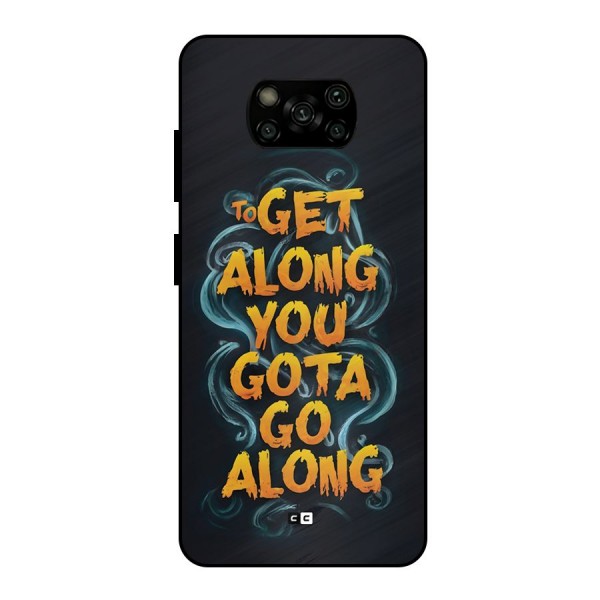 Gota Go Along Metal Back Case for Poco X3