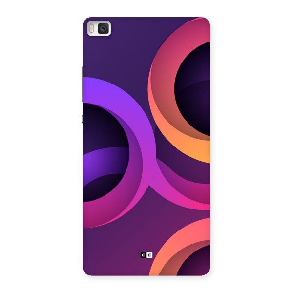 Gradient Rings Back Case for Huawei P8