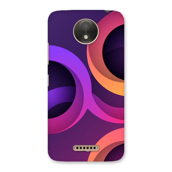 Gradient Rings Back Case for Moto C Plus