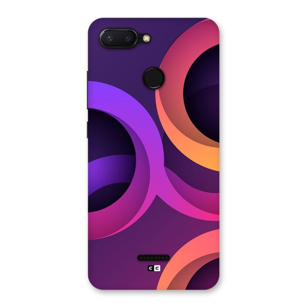 Gradient Rings Back Case for Redmi 6