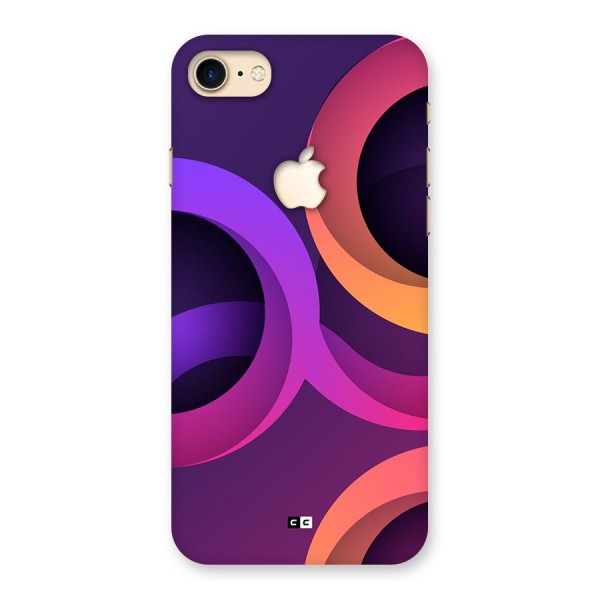 Gradient Rings Back Case for iPhone 7 Apple Cut