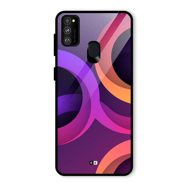 Gradient Rings Glass Back Case for Galaxy M30s