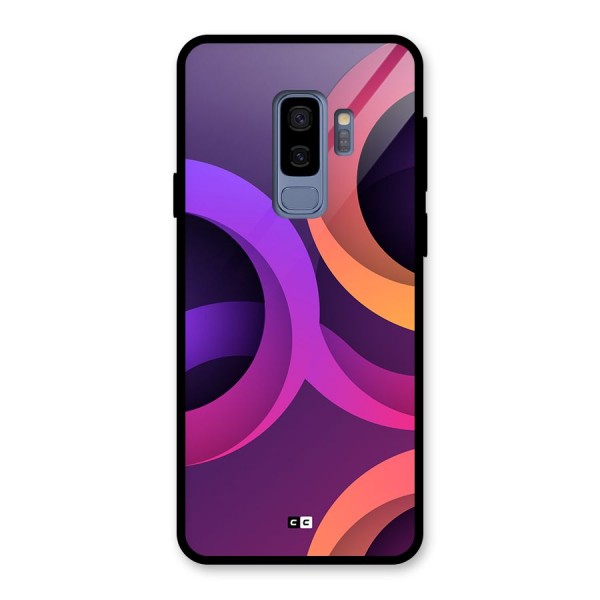 Gradient Rings Glass Back Case for Galaxy S9 Plus