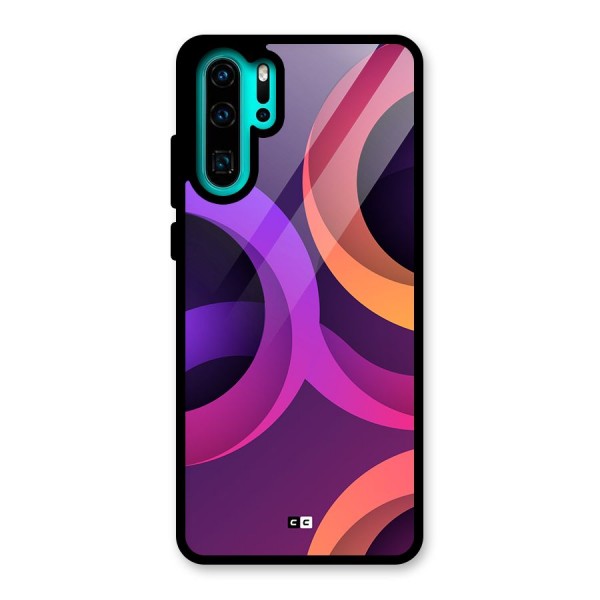 Gradient Rings Glass Back Case for Huawei P30 Pro
