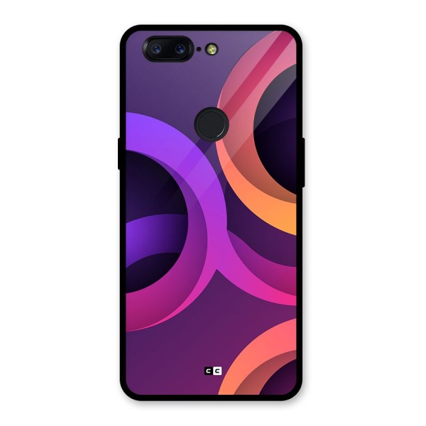 Gradient Rings Glass Back Case for OnePlus 5T