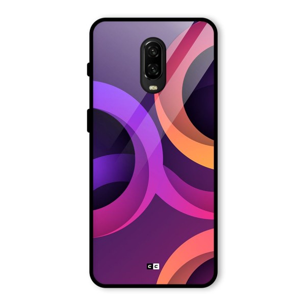 Gradient Rings Glass Back Case for OnePlus 6T