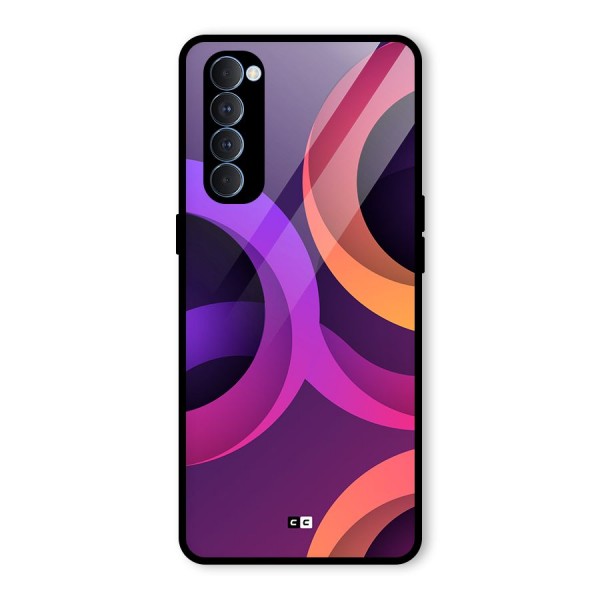 Gradient Rings Glass Back Case for Oppo Reno4 Pro