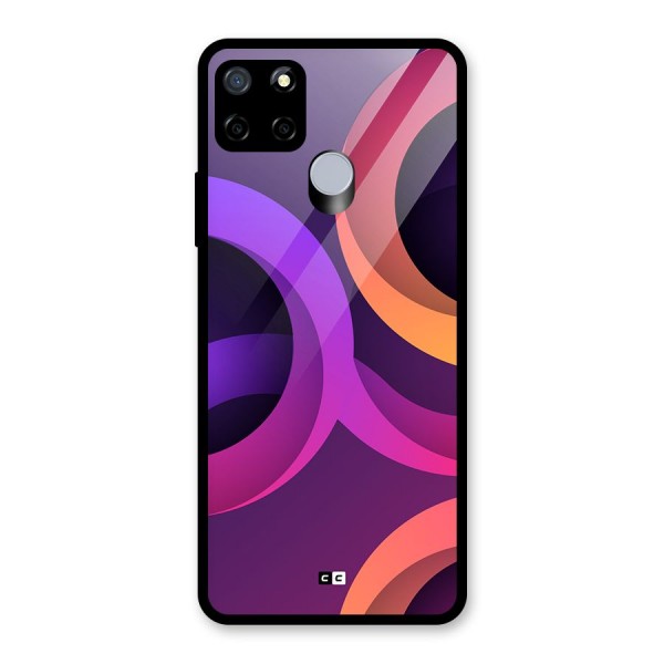 Gradient Rings Glass Back Case for Realme C15