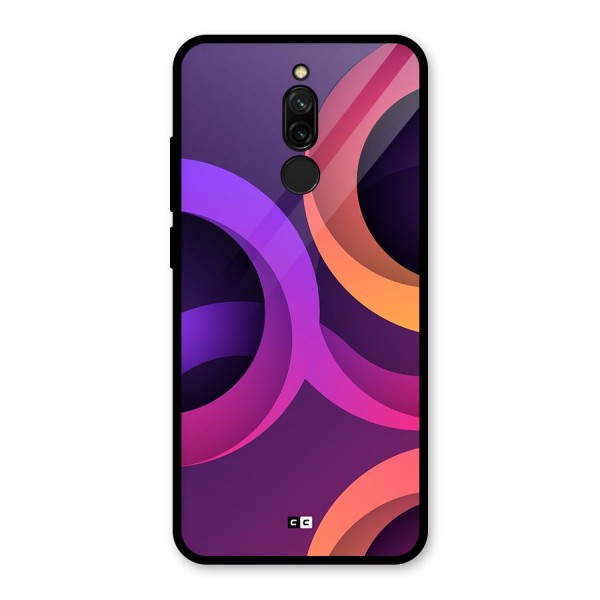 Gradient Rings Glass Back Case for Redmi 8