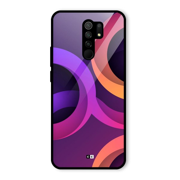 Gradient Rings Glass Back Case for Redmi 9 Prime