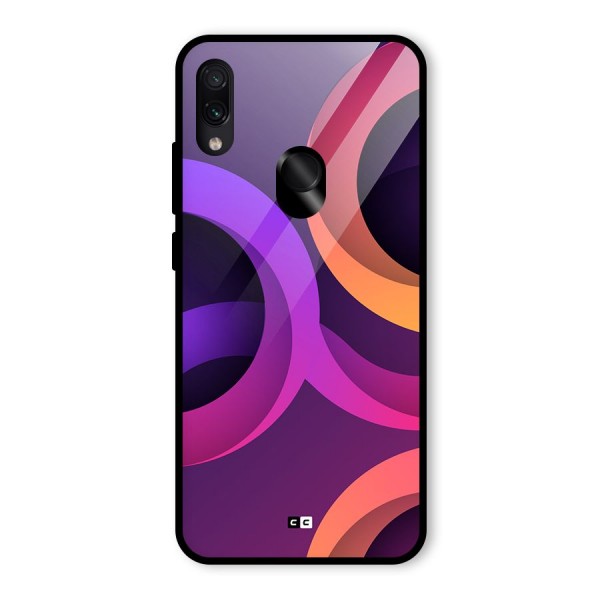 Gradient Rings Glass Back Case for Redmi Note 7