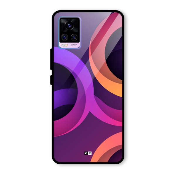 Gradient Rings Glass Back Case for Vivo V20 Pro