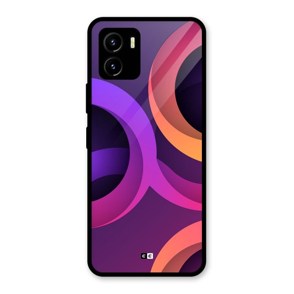 Gradient Rings Glass Back Case for Vivo Y15s