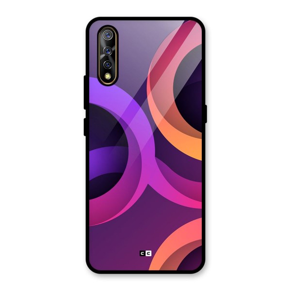 Gradient Rings Glass Back Case for Vivo Z1x