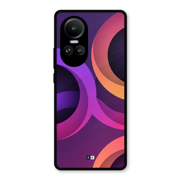 Gradient Rings Metal Back Case for Oppo Reno10 Pro