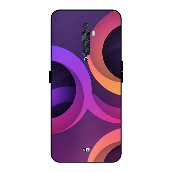 Gradient Rings Metal Back Case for Oppo Reno2 F