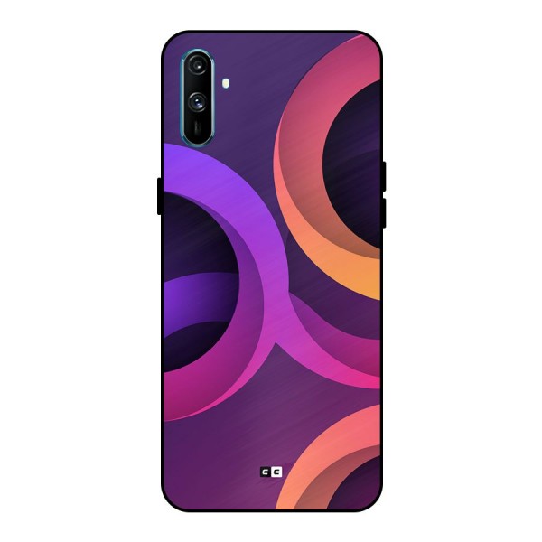 Gradient Rings Metal Back Case for Realme C3