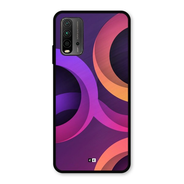 Gradient Rings Metal Back Case for Redmi 9 Power