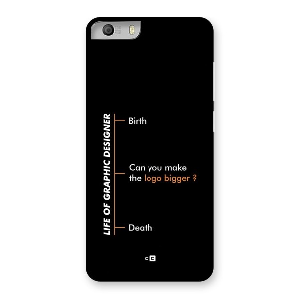 Graphic Designer Life Back Case for Canvas Knight 2