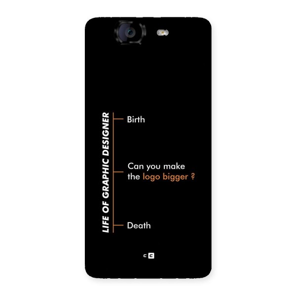 Graphic Designer Life Back Case for Canvas Knight A350