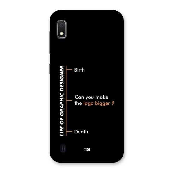 Graphic Designer Life Back Case for Galaxy A10