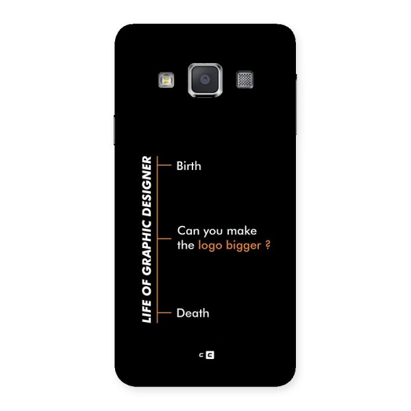 Graphic Designer Life Back Case for Galaxy A3