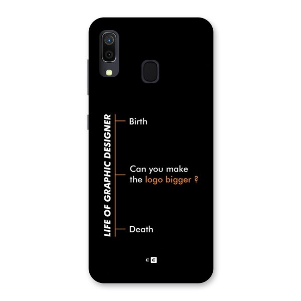 Graphic Designer Life Back Case for Galaxy A30