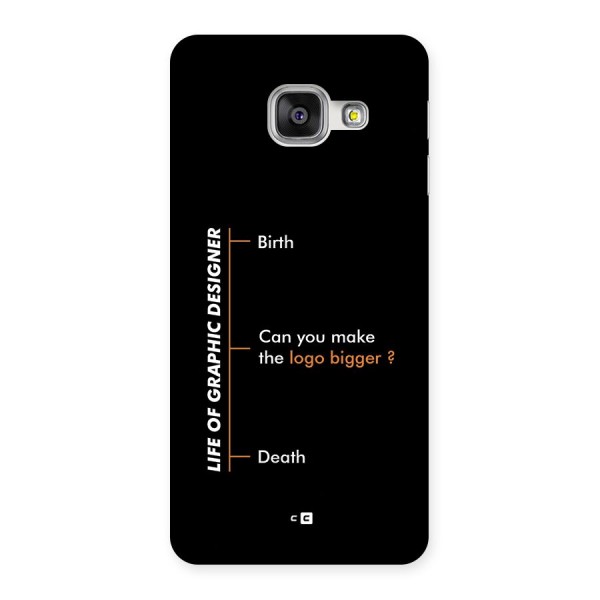 Graphic Designer Life Back Case for Galaxy A3 (2016)