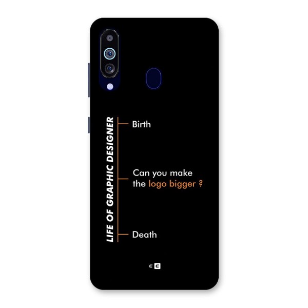 Graphic Designer Life Back Case for Galaxy A60