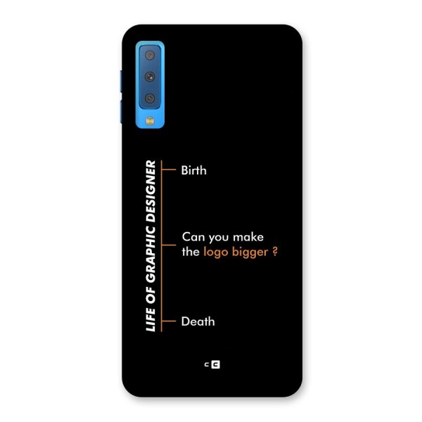 Graphic Designer Life Back Case for Galaxy A7 (2018)