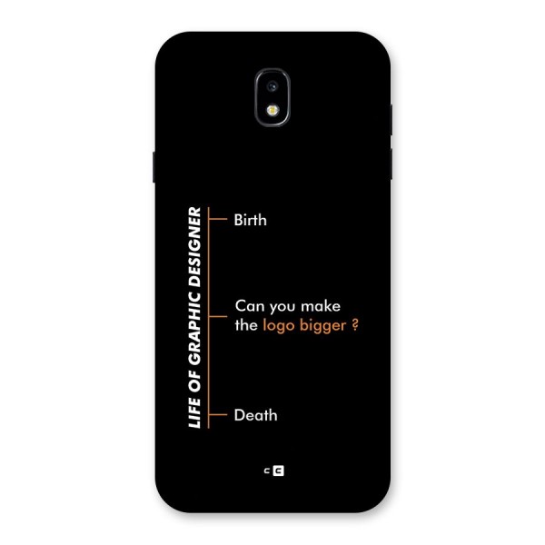 Graphic Designer Life Back Case for Galaxy J7 Pro