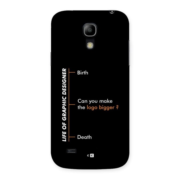 Graphic Designer Life Back Case for Galaxy S4 Mini