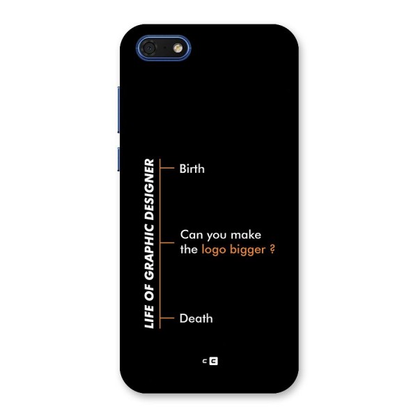 Graphic Designer Life Back Case for Honor 7s