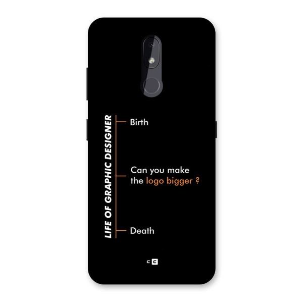 Graphic Designer Life Back Case for Nokia 3.2