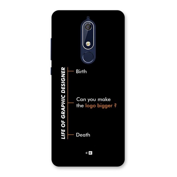 Graphic Designer Life Back Case for Nokia 5.1