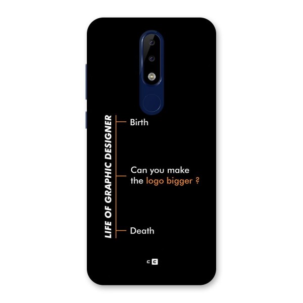 Graphic Designer Life Back Case for Nokia 5.1 Plus