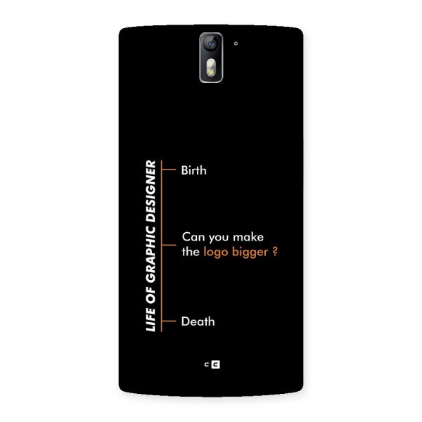 Graphic Designer Life Back Case for OnePlus One