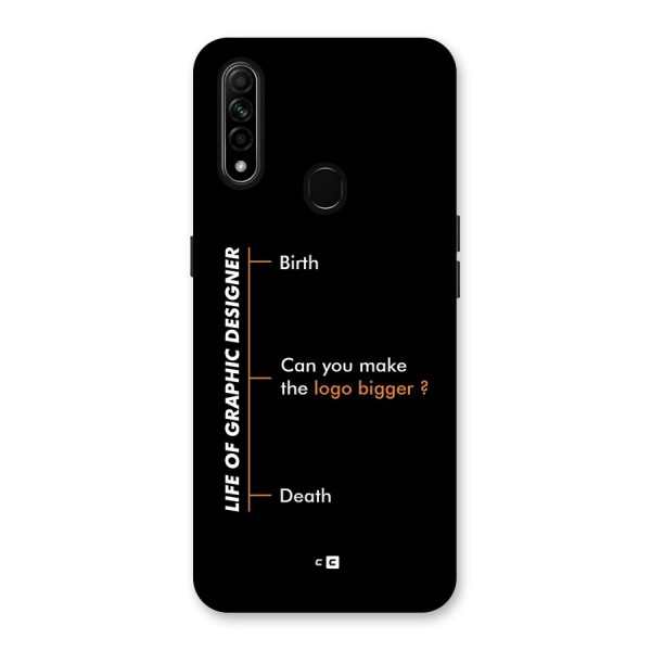 Graphic Designer Life Back Case for Oppo A31